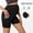 Black, variant on Maternity Shorts Athletic with Pockets Solid Color High Waist Support Belly Bump Active Wear Breathable Stretchy Pregnancy Biker Shorts for Exercise Home