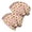 Christmas Santa Gift, variant on 2PCS Stretch Knit Skull Beanie, Hip-Hop Style, Unisex, Lightweight,Christmas Santa Face Star Beige Pattern