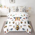 thumbnail image 2 of Homewish Wild Moth Ladybug 7-Piece Twin Bedding Sets,Green Praying Mantis Bedding Comforter Set,Bohemain Style Sheet Sets For Kids,Luxury Bedroom Decor Reversible, 2 of 8