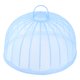 thumbnail image 1 of Plástico Malla Semicírculo con Forma Hogar Cocina Comida Plato Cubierta Comidas Azul Unique Bargains cubiertas para servir platos, 1 of 5