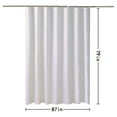 thumbnail image 2 of Christmas Savings Clearance! Cbcbtwo Shower Curtain, 87 x 79 Inch White Shower Curtain for Bathroom, Polyester Waterproof Quick-Drying Design, Durable and Washable with Grommets and 12 Hooks, 2 of 7