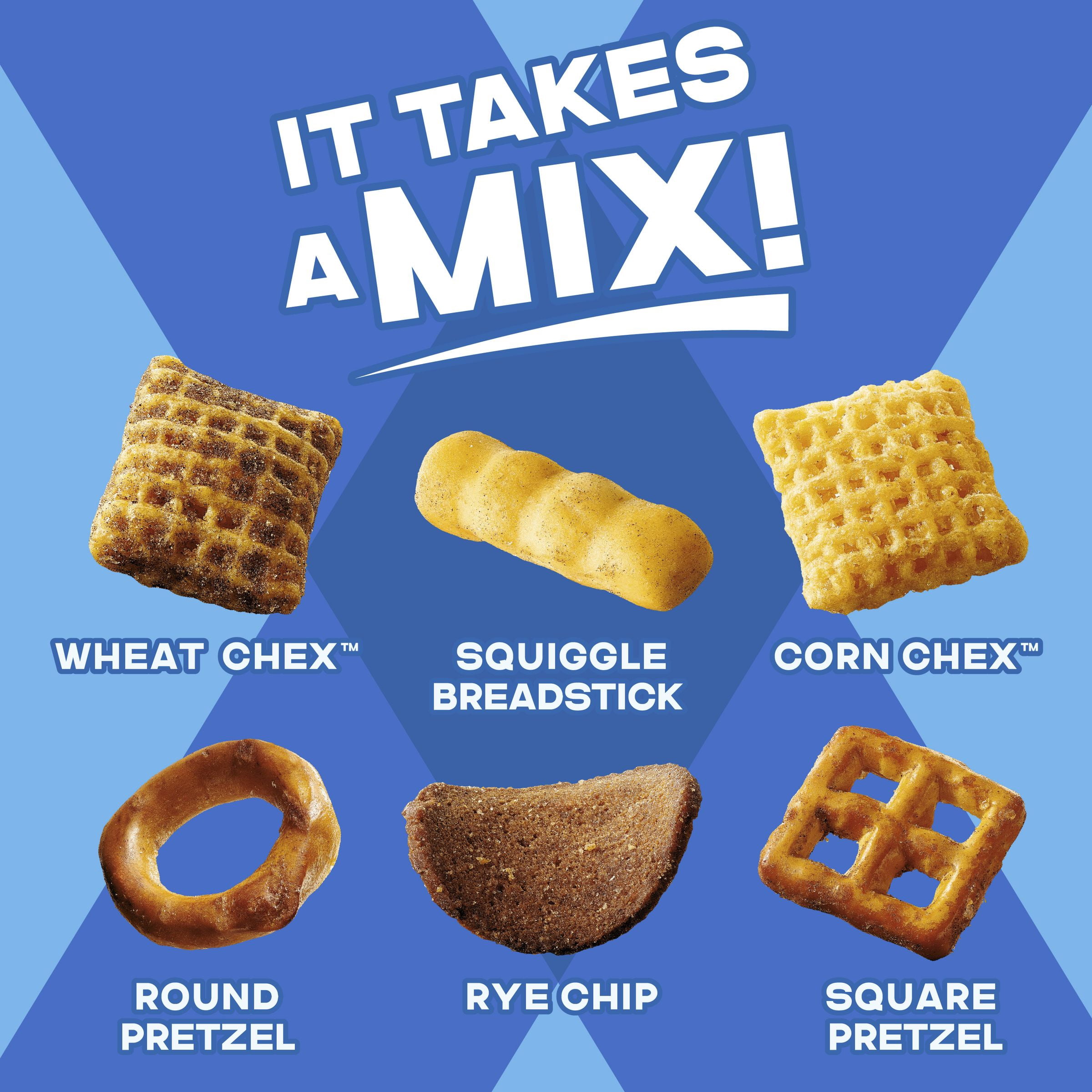 (10 pack) Chex Mix Traditional Original Recipe Snack Mix, Snack Cup, 2.5 oz