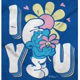 thumbnail image 2 of Vintage Smurf I Love You Flowers Zip Hoodie Sweatshirt Women Brisco Brands M, 2 of 6