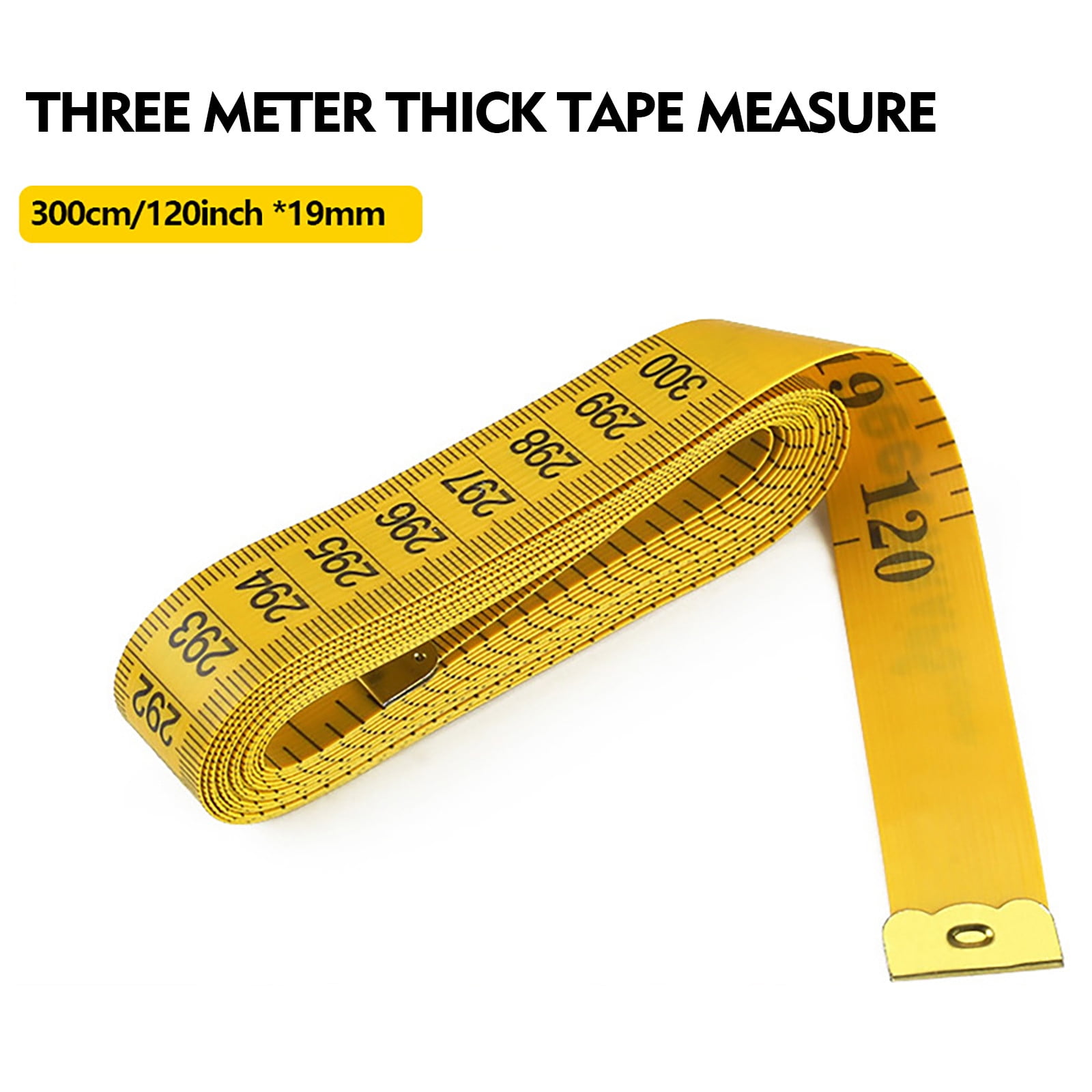 AKOAK 3 Count 300cm/120 Inch Double-Scale Soft Tape Measuring Weight Loss  Medical Body Measurement Sewing Tailor Cloth Ruler Dressmaker Flexible  Ruler Heavy Stuy Tape Measure - Yahoo Shopping