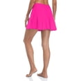 thumbnail image 2 of Attraco Women's Solid Swim Skirt Build-in Brief Tummy Control Tankini Bottoms, 2 of 6