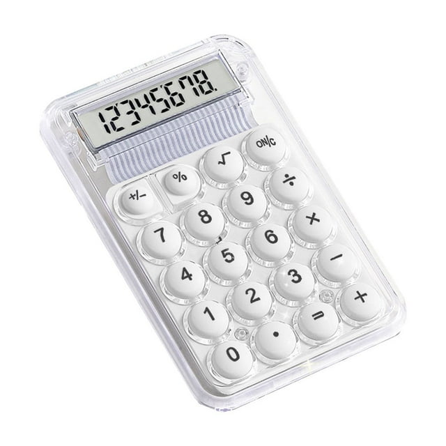 fheaev Standard Calculator 8 Digit With Large Display And Round Button Candy Color Calculator Portable For Office Home School