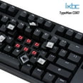thumbnail image 2 of iKBC CD87 v2 Mechanical Keyboard with Cherry MX Blue Switch for Windows and Mac, Full Size Ergonomic Keyboard with PBT Double Shot Keycaps for Desktop, 87-Key, Black, ANSI/US, 2 of 10