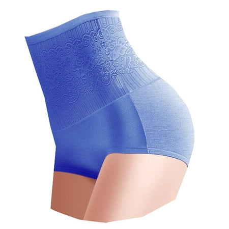 

Odeerbi Clearance Womens Underwear Seamless Shapewear Tummy Control High Waist Nice Buttocks Peach Buttocks Belly-up Pants Buttocks Panties Dark Blue
