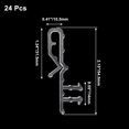thumbnail image 2 of HUGFEGWE Hidden Valance Clips 24 Pcs 2.1\u201d Clear Plastic Window Blind Clips Holder Hidden Valance Retainer Valance Clips for Horizontal Blind Valance CA919-80722, 2 of 5