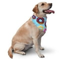 thumbnail image 2 of Naloa Donuts Dog Bandanas 1PC Washable Triangle Dog Scarfs Premium Durable Fabric, for Small Medium Large Dogs and Cats, 2 of 6