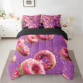 thumbnail image 2 of YST Pink Donut 7-Piece Bedding Set, Queen Size, Purple Pink, 2 of 4