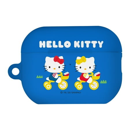 Sanrio AirPods Pro 2 Case Key Ring Keychain Holder Strap Hole Hard AirPods Pro 2nd Generation 2022 Cover - Hello Kitty Bicycle