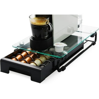 Peak Coffee Nespresso Vertuo Capsules Holder - Drawer Tray for 45  Vertuoline & Bartesian Capsules - Tempered Glass - Capsule Storage -  Designed for
