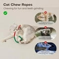 thumbnail image 4 of Catnip Chew Rope Toy, Safe Tooth Cleaner for Indoor Cats, 27.56 inches Cat Chew Rope for Indoors Pet (3PCS), 4 of 7