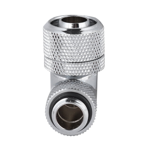Water Cooling Fitting, Right Angle G1/4 2 Points Thread Long Service Life 90 Water Cooling Fitting Easy Installation For Computer Water Cooling Systems