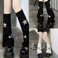 thumbnail image 4 of TINYSOME Leg Warmers Women Girls Japanese Style Lolitas Leg Warmer Star Knit Long Socks, 4 of 17