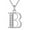 B, variant on Miyuadkai Necklaces Jewelry Pendant Necklace Zirconia Alloy Initial Letter Alphabet Phase Necklace Necklaces & Pendants Jewelry B One Size
