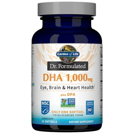 Garden of Life - Dr. Formulated DHA 1,000mg, Lemon, 30 Softgels