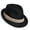 Black, variant on Men's Foldable Hat Sun Breathable Weave Design Rollable Beach Parties Outdoor Accessory