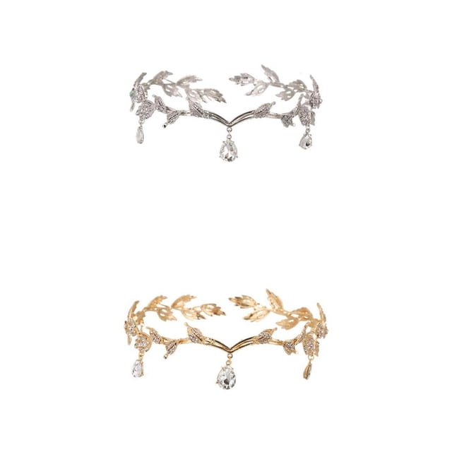 2 Uds. Diadema de Cadena para La Frente para Adornos de Joyería Cabello BLESIY Cadena de frente