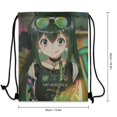 thumbnail image 3 of Tsuyu Asui Drawstring Backpack Water Resistant String Bag Sackpack Cinch for Sports, Gym, Travel, Swimming, Yoga, Beach, 3 of 8