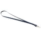thumbnail image 1 of Cordón para el cuello para escuela, negocios, clip de metal, tarjetero de identificación, cuero sintético Azul, 1 of 7