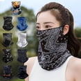 thumbnail image 2 of Masque de Protection Solaire pour Hommes Femmes Été Visage Cou Protection Uv Foulard Oreille Hip Hop Cyclisme Extérieur G9i9, 2 of 3