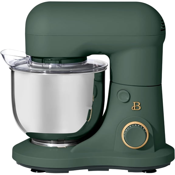3.5 Qt Stand Mixer with Flat Beater, Dough Hook, Balloon Whisk, Thyme Green