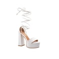 thumbnail image 2 of Zapatilla Mujer Kipon Plataforma Ajustable Tacon blanco 24, 2 of 5
