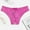 Hot Pink, variant on Lingerie for Women 1PC WomenFloral Lace Panty Underwear Brief Plus Crotchless Thong Lingerie