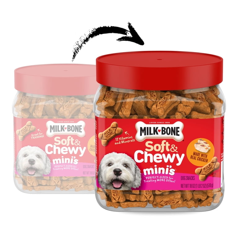 Milk-Bone Soft & Chewy Mini's Dog Treats, Chicken, 18 oz photo 2