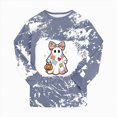 thumbnail image 6 of TOWED22 Girls Boys Halloween Pajamas Set Sleepwear Rainbow Unicorn Pjs Toddler Long Sleeve Jammies Kids Sleepwear(Grey,7Y), 6 of 8