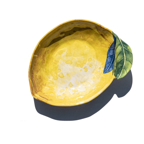 Lemon Orchard Melamine Lemon Shape Bowl - Yellow - 8" - Set of 6