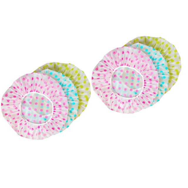 Gorro de Ducha Desechable Con Banda Elástica, Gorros de Baño Impermebles PEVA Para Mujeres, Accesorios Esenciales para Vieges de Hotel, Suministros de Limpieza para el Cuidado