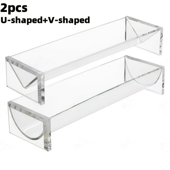 1/2/4/6pcs Clear Cracker Tray for Serving, Rectangular Cracker Holder for Serving Trays, Acrylic Food Display Cracker Serving Stand for Home, Party & Charcuterie Board Platter