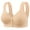 #144-Beige, variant on Censtreet Women's Comfort Front-Close Wireless, Seamless Cooling T-Shirt Bra Breathable Everyday Bra