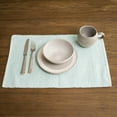 thumbnail image 3 of Elsie & Zoey Mint Textured Woven Dining Room Table Placemat for Women, 3 of 3