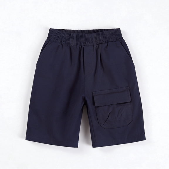 Juslio Shorts for Boys Loose Comfortable Breathable Shorts for Kids with Pockets Cargo Shorts Casual Shorts ,Sizes 3 Years