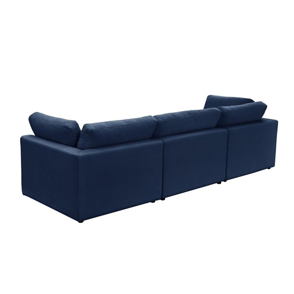 1/26迄 rikoao sofa navy Kaelynn Sofa Navy Blue Linen Upholstered 3-Seat - Walmart.com
