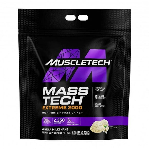 Proteína Muscletech Masstech Extreme 2000 6 lbs Vainilla