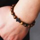 thumbnail image 2 of Pulsera Shungites para hombre con cuentas de grano de madera, 2 of 2