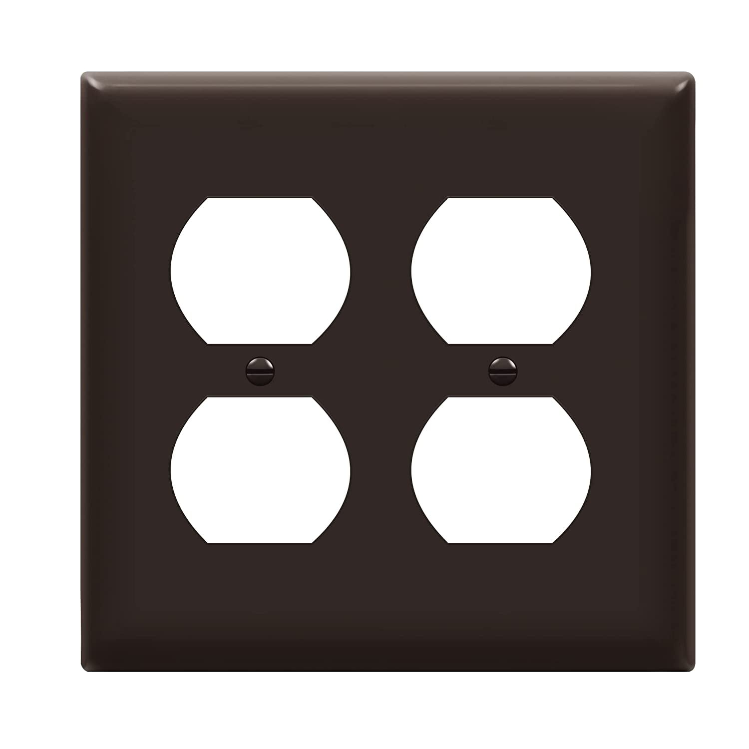 ENERLITES Double Duplex Wall Plate, Two Gang Electrical Outlet Cover