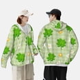 thumbnail image 5 of Picia St Patrick's Day11 Women's Men's UPF 50+ Sun Protection Hoodie Shirt Long Sleeve SPF Fishing Outdoor UV Hiking Lightweight Shirts-3X-Large, 5 of 9