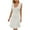 White, variant on Diufon Dresses for Women Casual U Neck Fly Sleeve Dress Solid Color Ruffle Midi Derss