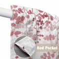 thumbnail image 4 of Pink Leaves Swag Valances for Windows, Kitchen Curtains 36 Inch Length 2 Panels Set, Summer Botanical Short Curtains for Small Windows Rod Pocket Cafe Curtains Drapes 28"x36", 4 of 8