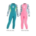 thumbnail image 6 of Kids Wetsuit 2.5 mm Full Length -Piece PUF50+ Swimming Suits for Diving, Surfing, Snorkeling - Pink S, 6 of 6