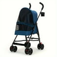 thumbnail image 1 of Pet Stroller Cat Dog Stroller Going Out Lightweight Foldable Dog Stroller, 4-Wheel, 1 of 5