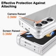 thumbnail image 4 of Compatible for Samsung Galaxy Z Fold 5 Case, Galaxy Z Fold 5 Clear Phone Case Cover with Four Corners Airbag Fall Prevention, Slim Thin Shockproof Protective Cases for Samsung Z Fold 5 (Silver), 4 of 12