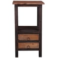 thumbnail image 5 of Sunset Trading Cottage 2-Drawer Wood End Table in Distressed Black and Brown, 5 of 5