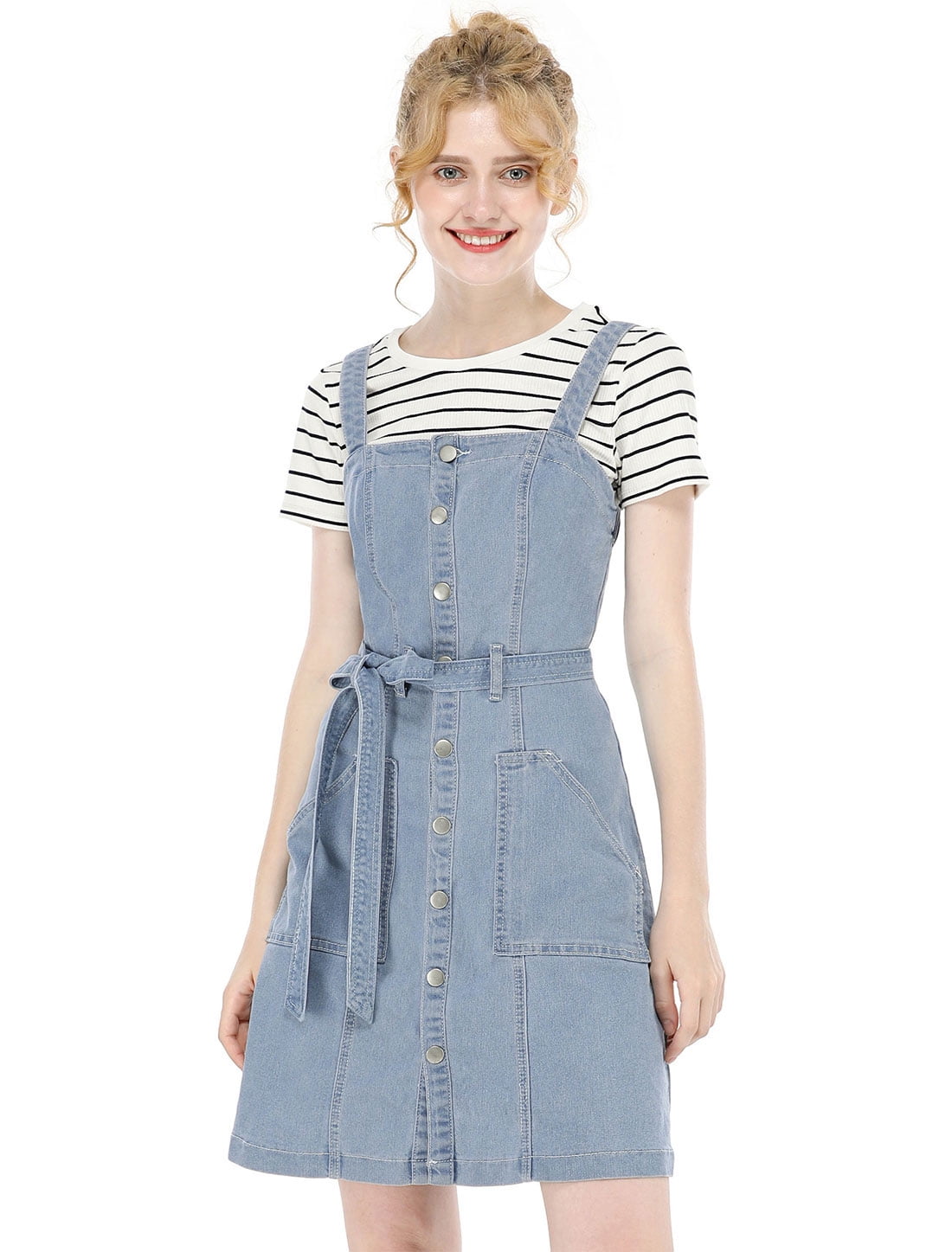 denim dress tie waist